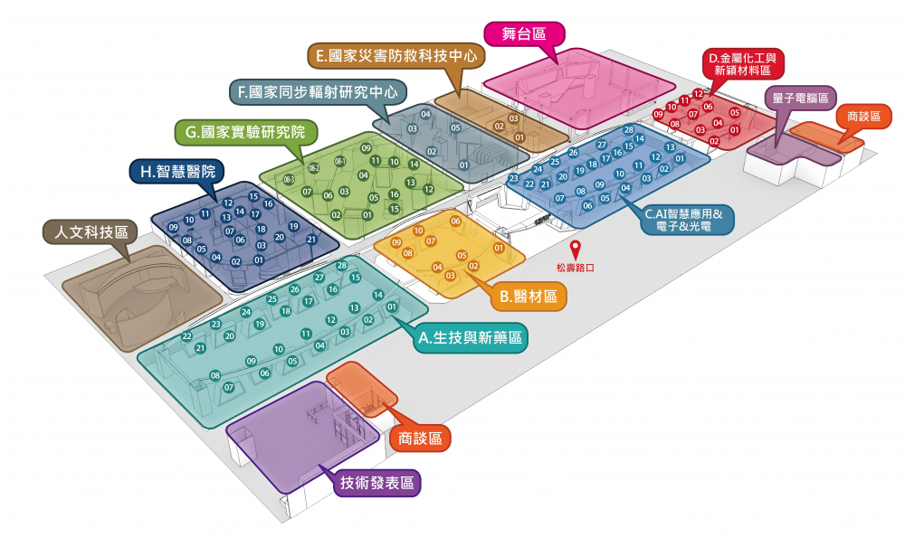 2018未來科技展展場平面圖